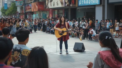 Street Performances in Modern City