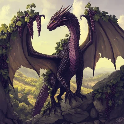 Fantasy Vineyard Dragon