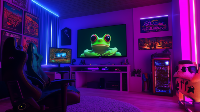 Illuminated Gaming Room
