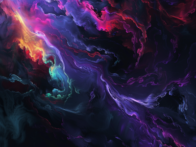 Dark Abstract Colorful Wallpaper