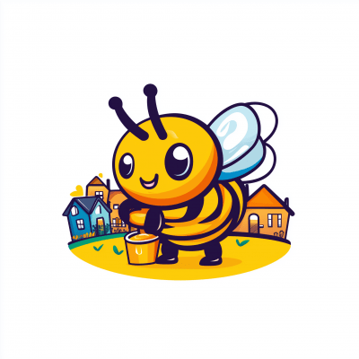 Bee Mascot Logo
