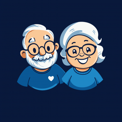 Elderly Couple Logo