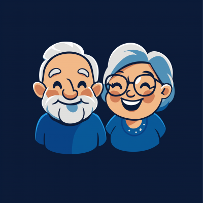 Elderly Couple Logo Design