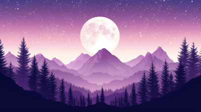 Moonlit Mountains