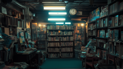 Backroom of an Old VHS Store