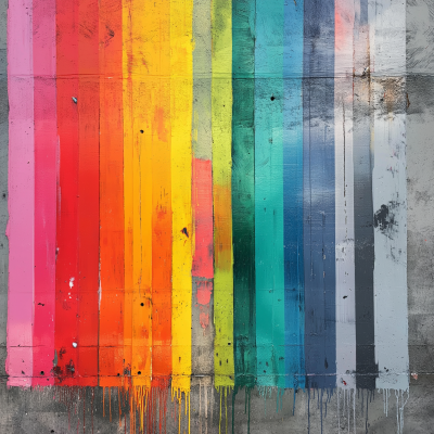 Colorful Concrete Wall