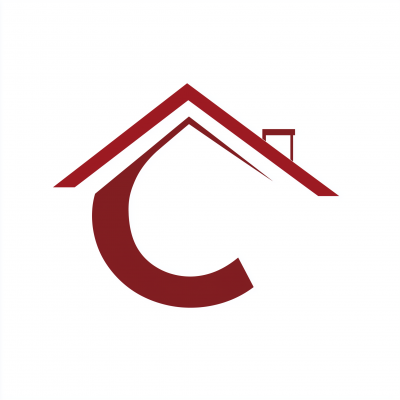 Letter C with Home Logo Design