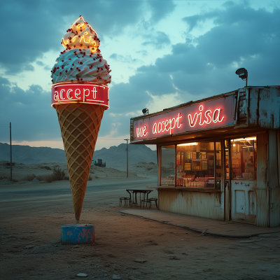 Desert Ice Cream Shop