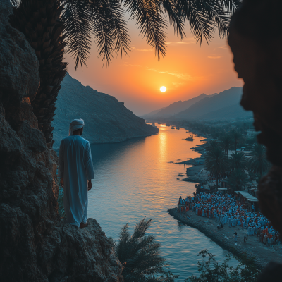 Sunset in Oman