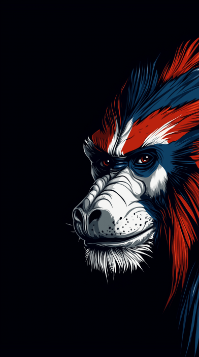 Mandrill Face Logo