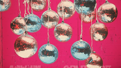 Retro Disco Balls Scrapbook