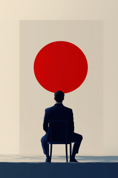 Man Watching Sunset