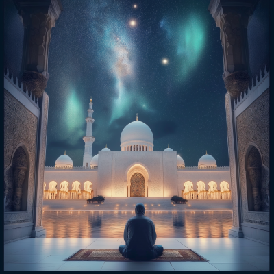 Muslim Individual in Prayer