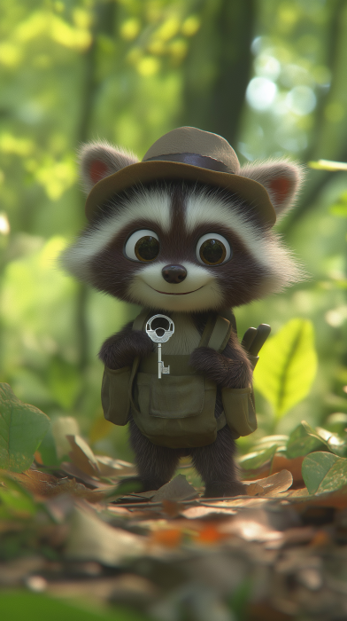 Rascal the Adventurous Raccoon