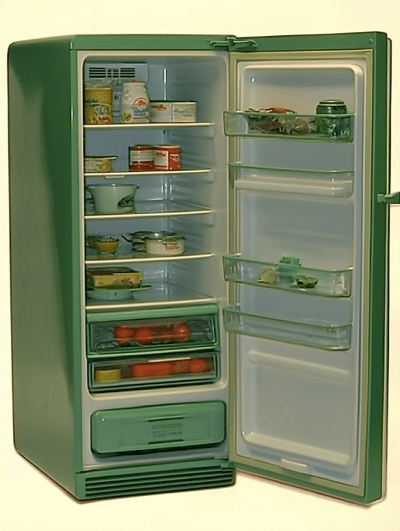 Vintage Green Refrigerator