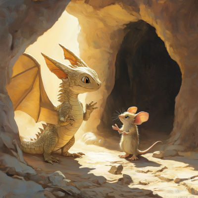 Dragon and Mouse Conversation