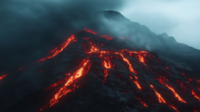 Lava Mountain Landscape