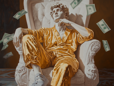 David in Luxurious Attire