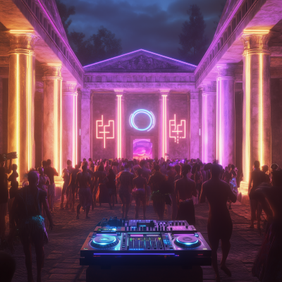 Neon Rave at the Pantheon