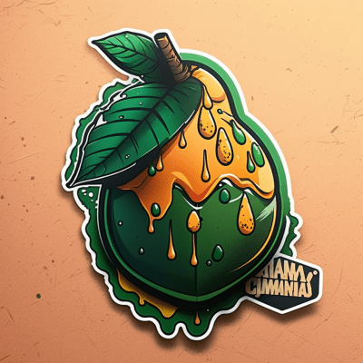 Chunky Mango Logo Sticker