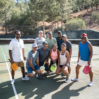 Pickleball Game Group Photo