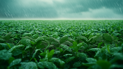 Rainy Soybean Plantation