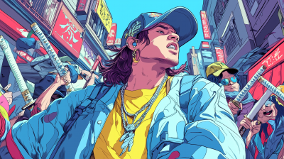 Orelsan in Manga Battle