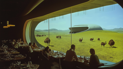 Futuristic Restaurant Dining