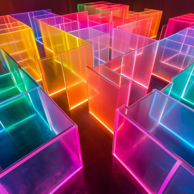 Colorful Glow Maze