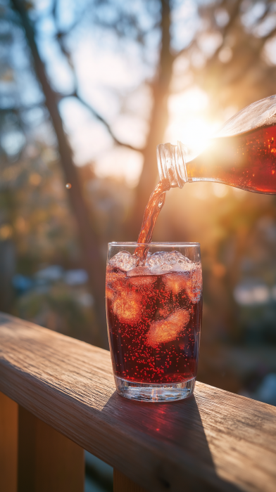 Refreshing Red Soda