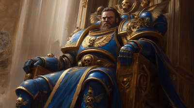 Roboute Guilliman on Throne