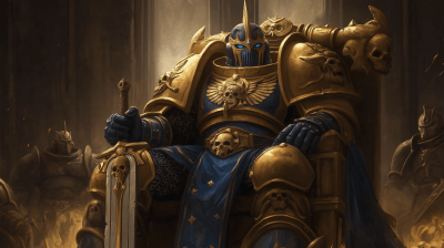 Roboute Guilliman Throne Illustration