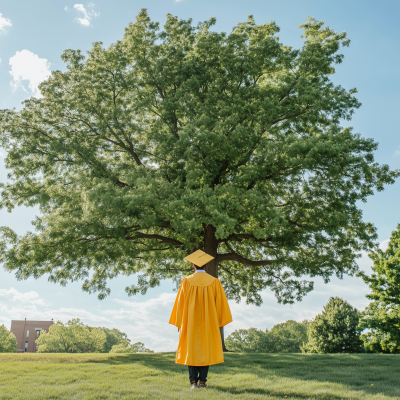 Graduation Celebration Under a Tree