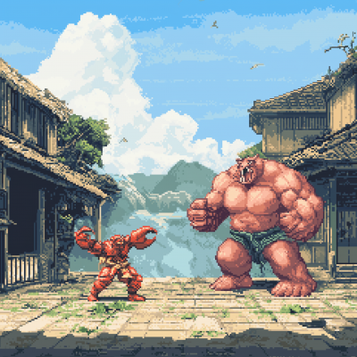 Street Fighter Video Game Matchup Screen