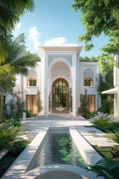 Modern Moroccan Islamic Architecture Bungalow Design