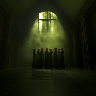 Eerie Choir in Haunted House