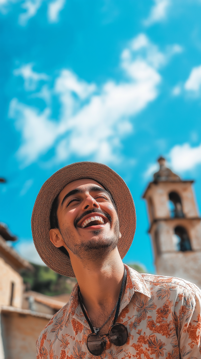 Eccentric Spanish Man Portrait