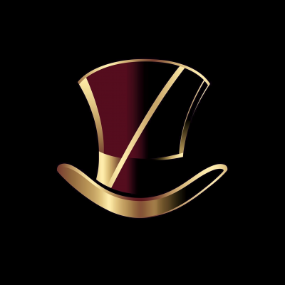 Elegant Gold and Burgundy Logo Design