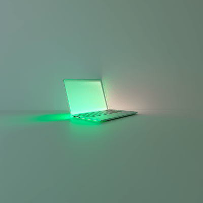 Minimalistic Laptop Perspective