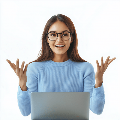 Businesswoman Video Conferencing