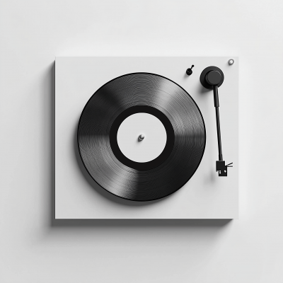 Vinyl on Turntable