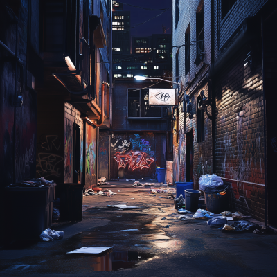 Urban Night Alley