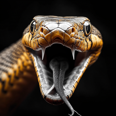 Open-Mouthed Snake