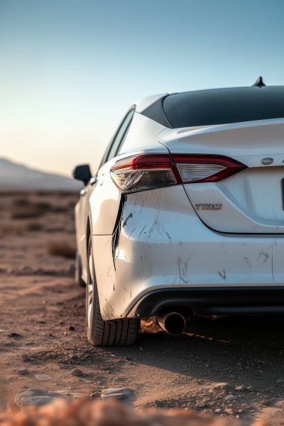 Damaged Toyota Camry