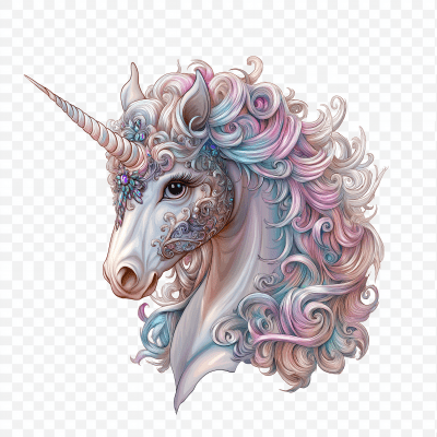 Adorable Unicorn Illustration