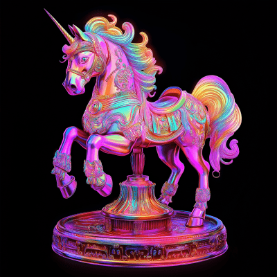 Majestic Unicorn Carousel Design