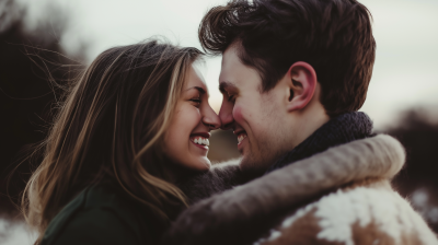 Happy Couple Close-Up