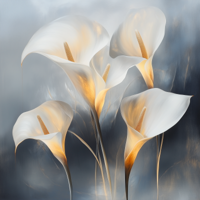 Golden Calla Lilies