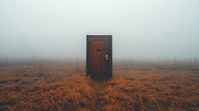 Mysterious Door in a Field