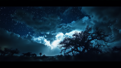 Thunderstorm over African Savannah